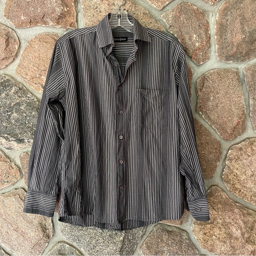 Mens striped dress shirt
